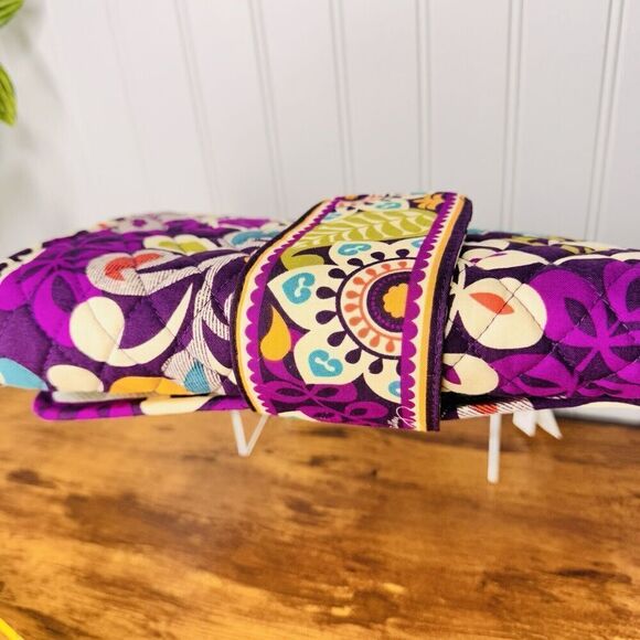 Vera Bradley Changing Pad Clutch Plum Crazy Baby Roll-out Diaper Mat (retired) - Picture 4 of 7